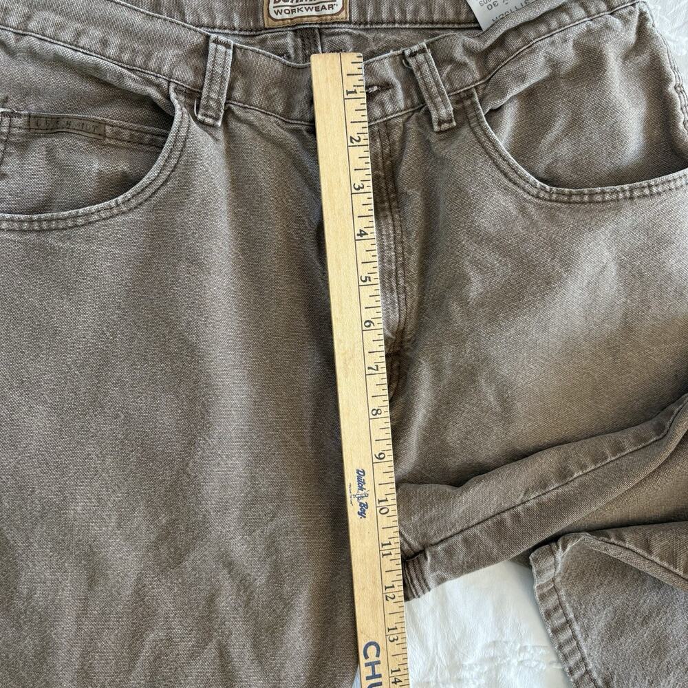 C.E. Schmidt Workwear Carpenter Pants Brown Canvas Utility 34x30 - Picture 3 of 12